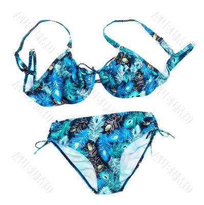 Flower print bikini.
