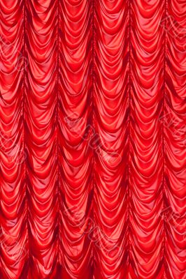 Stage red curtains