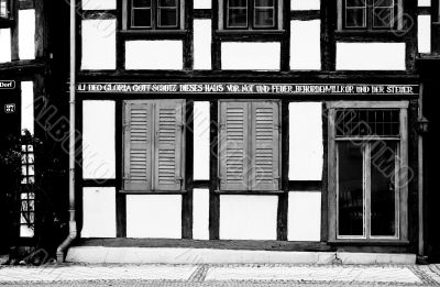 Half-timbered facade