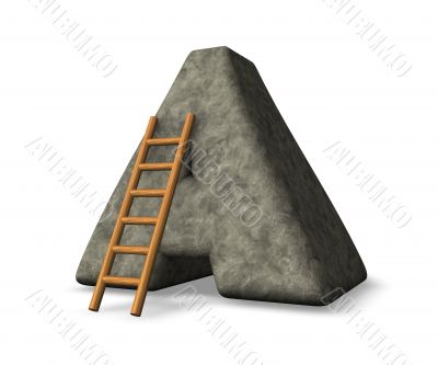 stone letter a