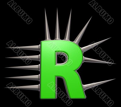 prickles letter r