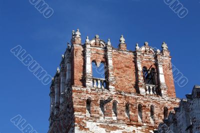 Wall tower of the ancient fortress