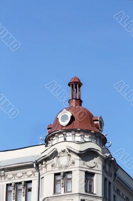 Brown house turret