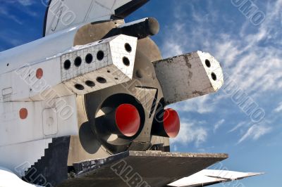 Spacecraft, rear view