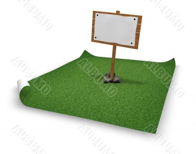 blank wooden sign