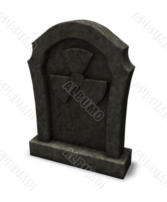radioactive gravestone