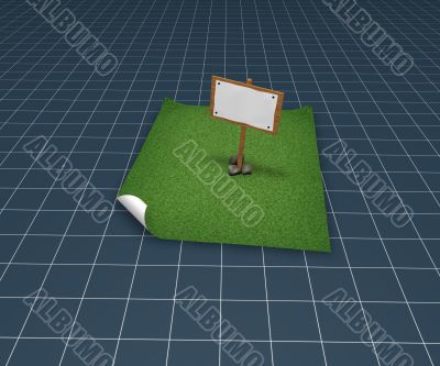 blank wooden sign