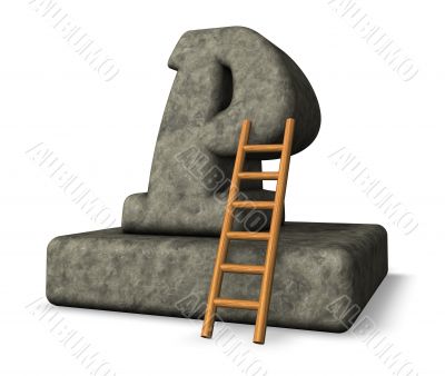 stone letter p