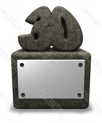 stone number