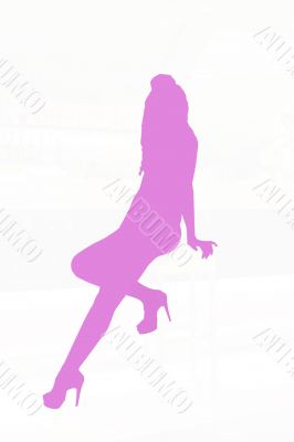 Silhouette of girl