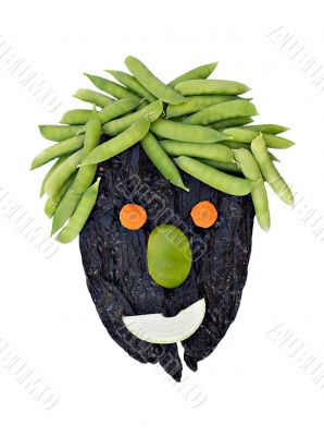 Healthy Face made with vegetables