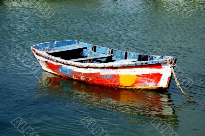 Colorful Wood boat