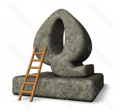 stone letter q