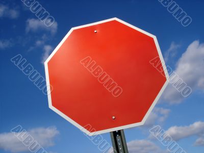 Stop Sign Blank