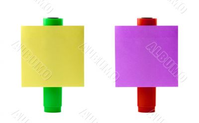 note papers in marker pen