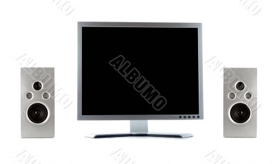 lcd display and two columns