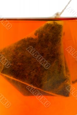 Hot tea tea bag