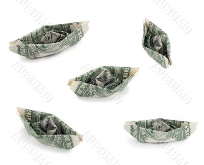 US nave from a dollar money 