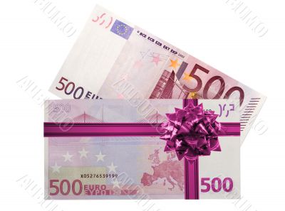 gift box made from american 500 euro