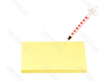insulin syringe in blank prescription