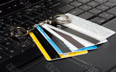 credit card of handcuffs 