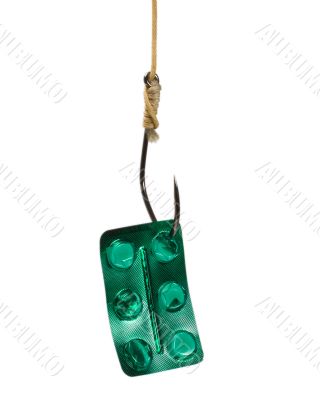 Pill Blisters on fishing hook