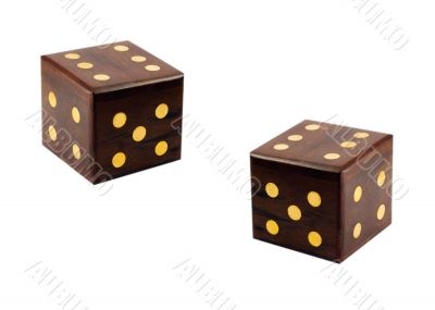 wooden dice