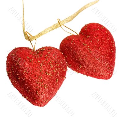 hearts shiny