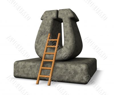 stone letter u