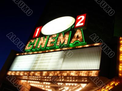 Cinema Sign Blank