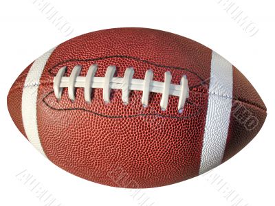 Football Isolated on White