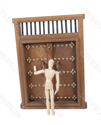 Knocking on Wooden Castle Door