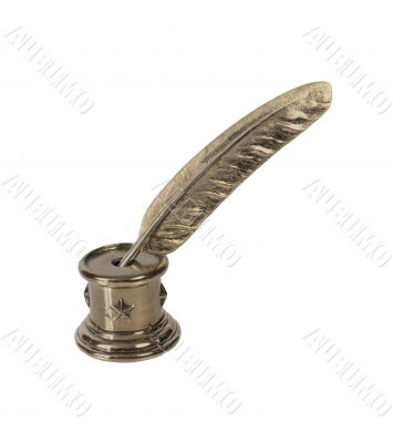Metal Feathered Pen