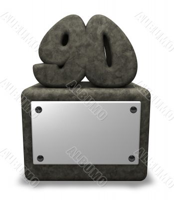 stone number