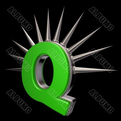 prickles letter q