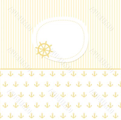 baby boy announcement card. vector illustration