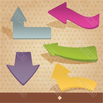 Vintage arrows. Vector set for your design.