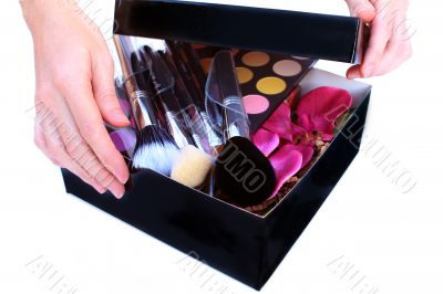 Gift Box with makeup inside 