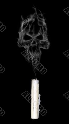 abstract smoke skull