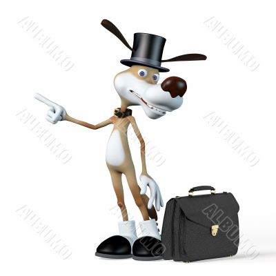 Dog the businessman teacher.