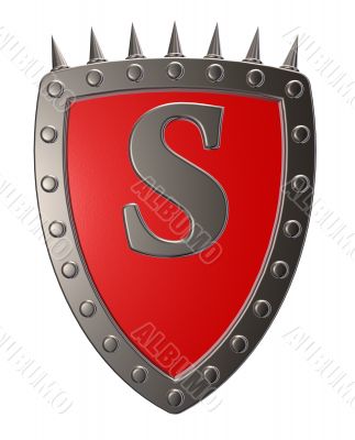shield with letter s