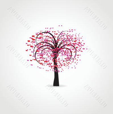 Stylized vector tree