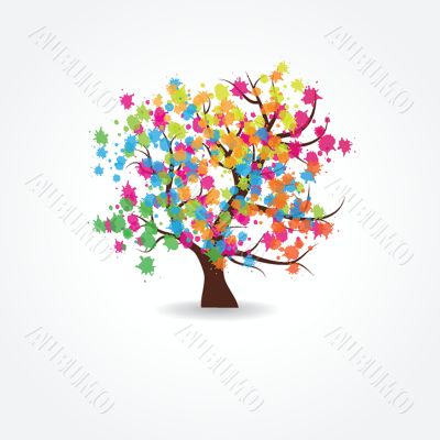 Stylized vector tree