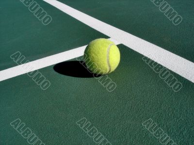 Tennis Ball on Court