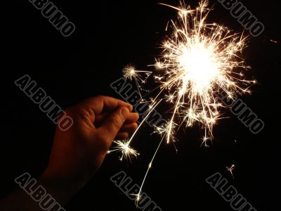 Hand and Sparkler