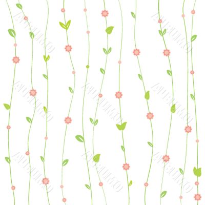 Cute floral seamless background