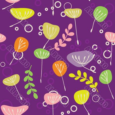 Cute floral seamless background