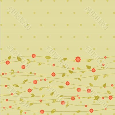 Cute floral seamless background