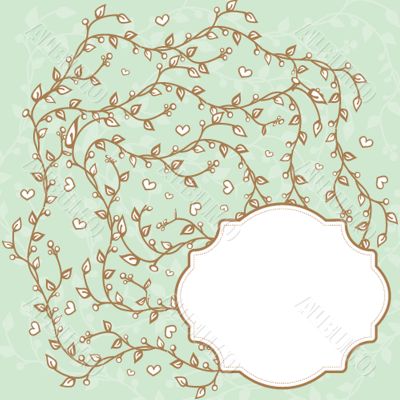 Cute floral seamless background