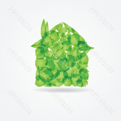 Ecological concept. Small green house